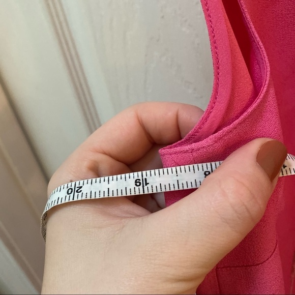 Red Valentino Pink Envers Sleeveless Crepe Ruffle Shift Dress EU 42 $1998 - Picture 11 of 12